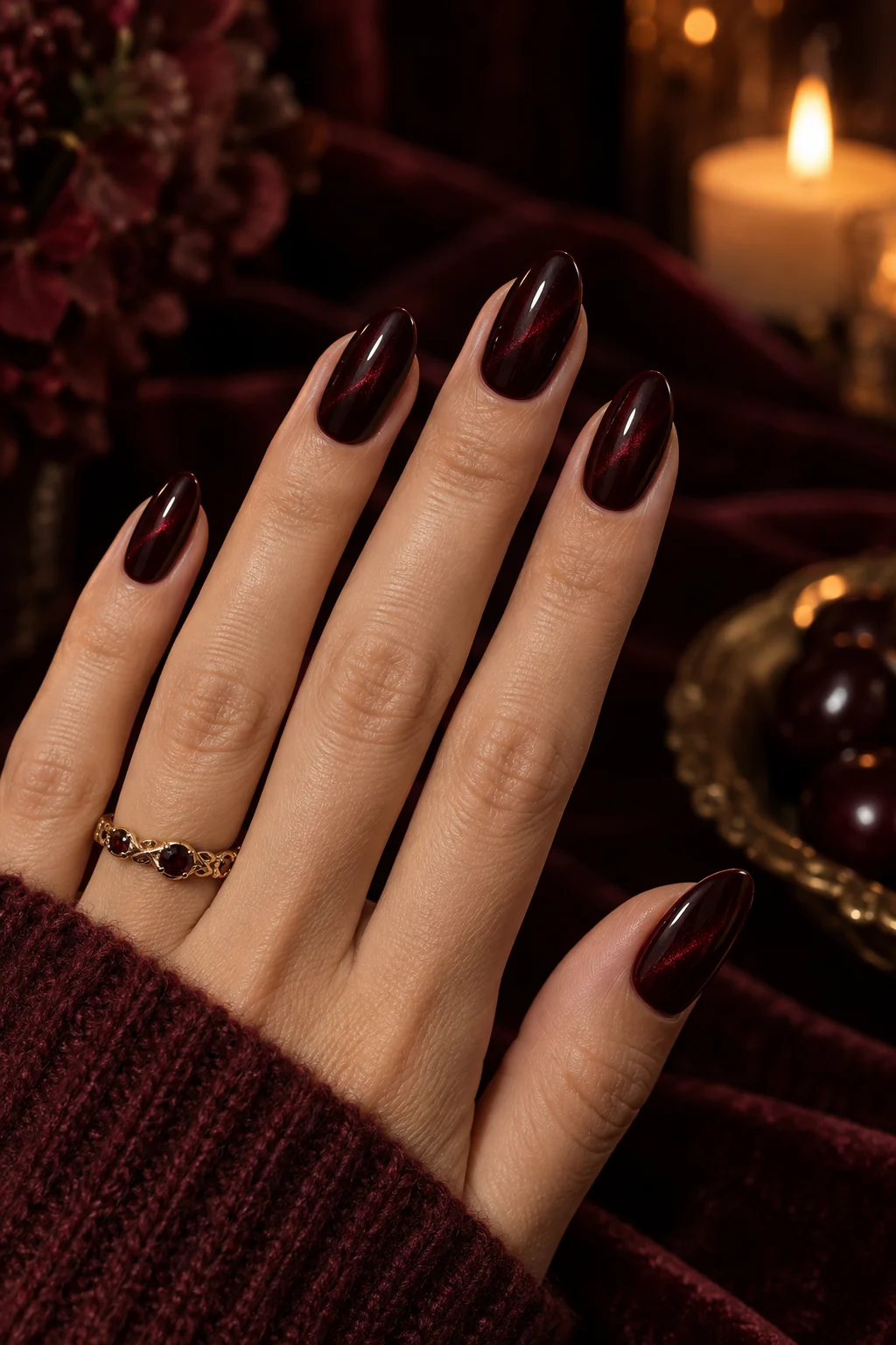 Black Cherry und Burgundy Nägel für den Herbst 2026